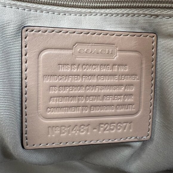 Coach Peyton Cora Dome Top Satchel Bone Sand - Picture 5 of 16